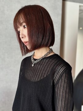 イトシテ ボブ×ピンクオレンジ　【鎌田　隆雅】