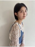 ウルフカットくびれヘアハイライトカラーシースルーマッシュ