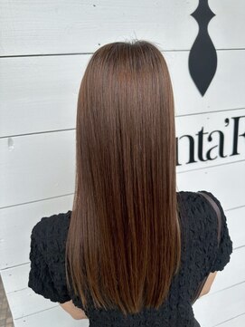 サンタフェ 岡崎店(Santa'Fe) 絹髪/髪質改善カラー/艶髪ストレート/美髪/ロング