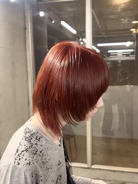 エデアンホンテン メンズサロン(EDEAN 本店 (旧:EDEAN 上通)) 熊本メンズカット MEN'S HAIR ワインレッド メンズボブ