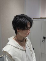 アレアル 広島並木通り店(ALEAR)&nbsp;シースルーバング/センターパート/メンズカット