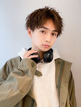 フラッグヘアー 博多駅前店(Flag HAIR) メンズ刈り上げショートニュアンスパーマツーブロック