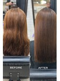 触れるたび実感する髪質改善