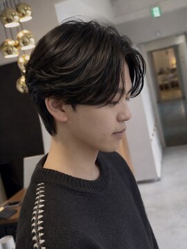 エフコード 難波(F-CODE) 毛流れセンターパート【ニュアンスパーマ】