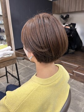 バセット バイ アルター 鎌取店(basset by aL-ter) ショートボブ ダークアッシュ/似合わせカット/鎌取