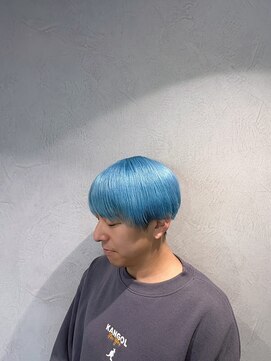 リュクス(Luxe) 水色ヘアカラー