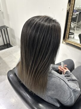 ザ アクネ 岡崎竜美丘店(THE ACNE) バレイヤージュ_グレージュ