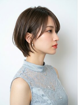 バーシャミ 博多(Baciami) 博多/博多美容室【大人美人ショートボブ×シースルーバング】