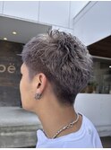 ラベンダーアッシュ×スパイキーショート