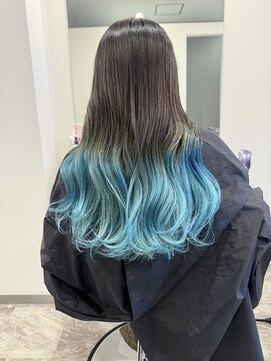 リシェイルノイ(RICHAIR.NEU) グラデーションカラー☆ライトブルー