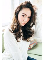 かきあげて決まる！　 ふんわりセミウェットウェーブ☆