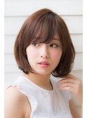 【GARDEN KOMAKI】スポンテニアスボブに柔らかフリンジバング