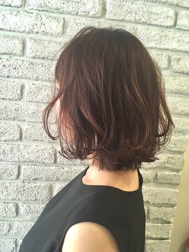 マルケ ドゥ マッシュ(MaruQuee de mashu) ナチュラルピンクベージュくびれボブ