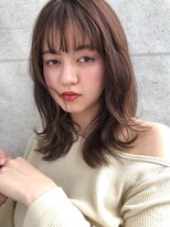 ガーデントウキョウ(GARDEN Tokyo)&nbsp;【GARDEN 田中麻由】ショコラカラー セミディ 外ハネレイヤー