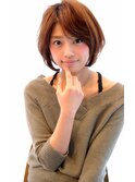 30代、40代。50代人気 お手入れ簡単ひし形ショートボブ