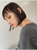 ショートボブナチュラルボブショートカットボブ前髪ありショート