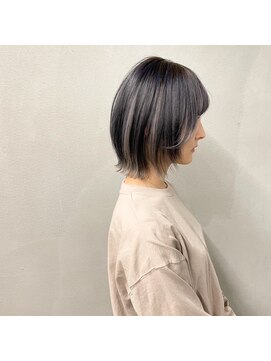 タグ(#tag) #レイヤーボブ×セクションラベンダーカラー