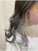 シルバーアッシュ×イヤリングカラー