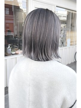 ジェムヘアスタジオ 湘南平塚南口店(Gem Hair Studio) Gem Hair Studio 姉崎 外はねボブ/バレイヤージュ