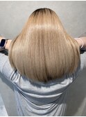 絹髪再現!美髪ストレートヘア(20代後半・くせ毛改善)