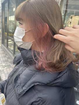 シータ 東川口(THETA) ミルクティーカラー×ピンクカラー