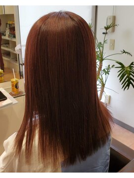 ペリドットエフ(peridot f) セミディ うるツヤ カッパーブラウン 艶カラー ピンク系カラー