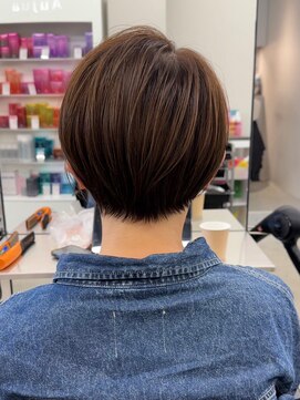 ジルブラン(JIL BLAN) ハイライトバレイヤージュダブルカラーショートカット30代40代