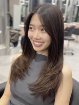 ジエクトカナウ 大阪梅田店(The Ect canow) レイヤーロング20代30代グレージュカラーニュアンスカラー