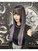 グレーロング×紫ティンセル