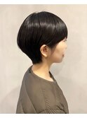 30代40代50代大人可愛いひし形丸み絶壁解消ショート黒髪