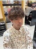 波巻きパーマ