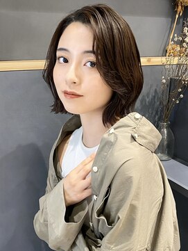 ラミエバイメルト 下北沢(lamie by melt) 花田/ボブ/切りっぱなしボブ/くびれボブ/セミディ/シアーカラー