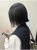 ミニボブ/前下がり/ブルーブラック/艶髪/髪質改善/下北沢