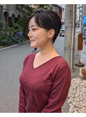 アシメショート/刈り上げ女子/ハンサムショート