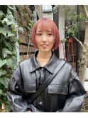 天神/大名/赤坂/お顔周り似合わせ/ピンクオレンジカラー
