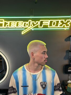 グリーディーフォックス 三軒茶屋(GreedyFOX) 波巻き/マッシュパーマ/ウルフ/ハイライト<理容室>