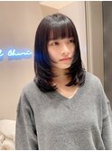 レイヤーカットハッシュカット髪質改善縮毛矯正黒髪艶髪仙台