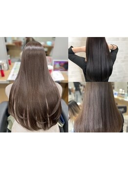 髪質改善ストレートで叶う*やわらかく自然な艶とまとまりを実現[京橋/ブリーチ/ハイライト/men's/学割U24]