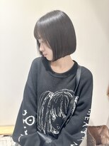 ロンドリゼル 札幌(Lond RiseL) オリーブグレー/前髪/ボブ/マロンベージュ/レイヤーカット/小顔