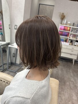 ソア 並木坂(Soa) 韓国ヘア/顔周りカット/レイヤーカット/ベージュ/ボブ