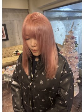 ブリーチ2回必須「ペールピンク」