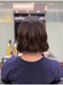 内巻きボブパーマ