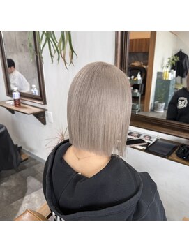 カーキヘアリンク(khaki hair link) 王道可愛い ハイトーン×ボブ