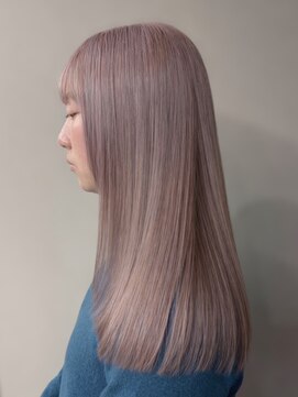 コタ 水戸(COHTA) レイヤーカットミルクティーベージュブリーチなしダブルカラー