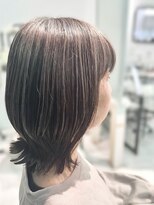 セブンフィズ(SEVEN fizz) 【40代・50代・60代 白髪ぼかし】グレージュくびれヘア