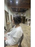ハイライト　バレイヤージュ　ショート　レイヤー　髪質改善