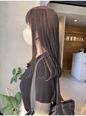 くすみベージュ/チョコブラウン/ブリーチなし/夏カラー/堀場