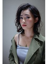 ミラバイグリーン(Mira by green)&nbsp;『束感layer』×『black ash』×『wet』-medium-#01