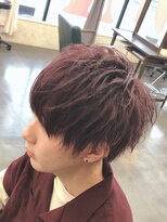 ワンポイント ウィズ パリス(One Point with Paris)&nbsp;レッドバイオレット　ショートマッシュ