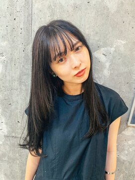 ソース(source) ///source/// 透明感◎シースルーバングナチュラルストレート